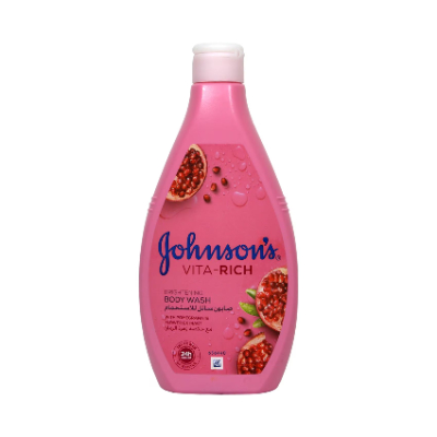 JOHNSON'S POMEGRANATE VITA RICH BRIGHTENING BODY WASH, 400ML