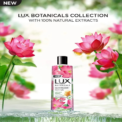 LUX GLOWING SKIN LOTUS & HONEY BODY WASH, 500ML