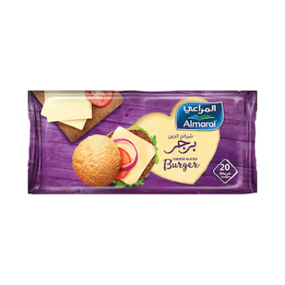 ALMARAI FULL FAT BURGER CHEESE SLICES, 400G