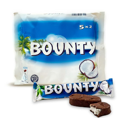 Bounty Milk Chocolate Bar, 5x57g