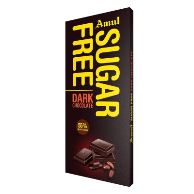 AMUL SUGAR FREE DARK CHOCOLATE 150G