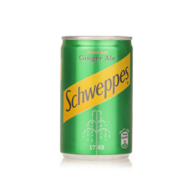 SCHWEPPES GINGER ALE CARBONATED DRINK CAN, 150ML