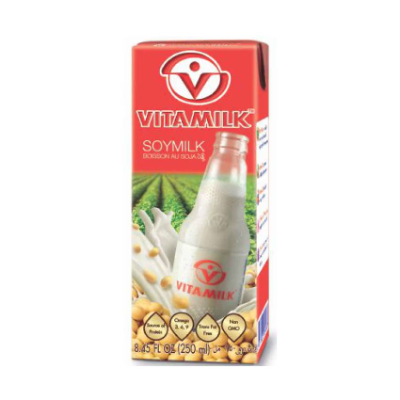 VITAMILK UHT ORIGINAL SOYMILK TETRAPACK, 250ML