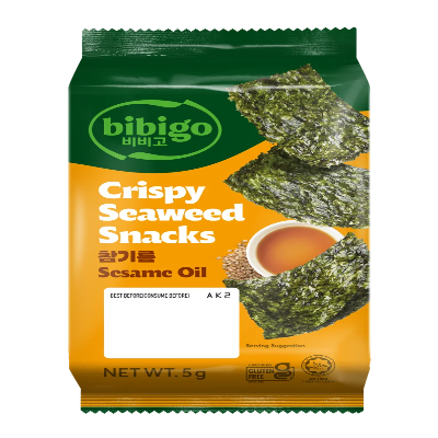 BIBIGO ORIGINAL CRISPY SEAWEED SNACKS, 15G