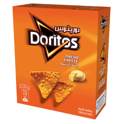 DORITOS NACHO CHEESE TORTILLA CHIPS 21 G X12 PCS