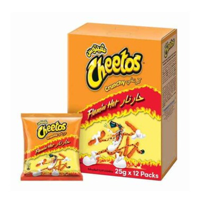 CHEETOS CRUNCHY FLAMING HOT 25GM X 12