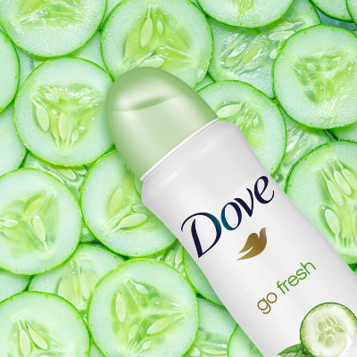 Dove Go Fresh Cucumber and Green Tea Deodorant Body Spray, 150ML