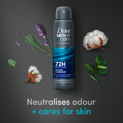 Dove Men+care 72h Protection Clean Comfort Antiperspirant Deodorant Body Spray,150ML