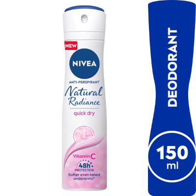 Nivea Natural Radiance Deodorant Women, 150ML