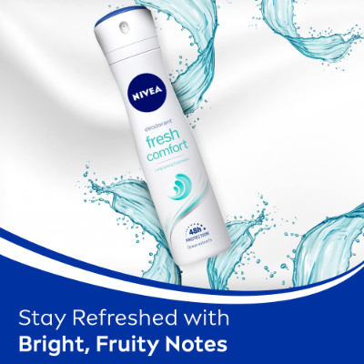 Nivea Fresh Comfort Deodorant Spray for Women, 150ML