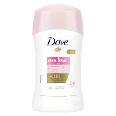 DOVE REJUVENATING BLOSSOM EVEN TONE ANTIPERSPIRANT DEODORANT STICK, 40G
