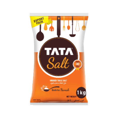 TATA SALT - IODIZED TABLE SALT 1KG