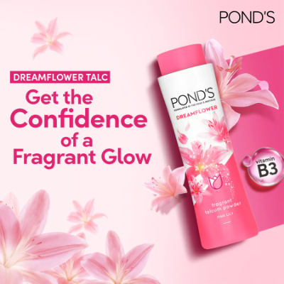 PONDS DREAMFLOWER BEAUTY TALCUM POWDER 400 G