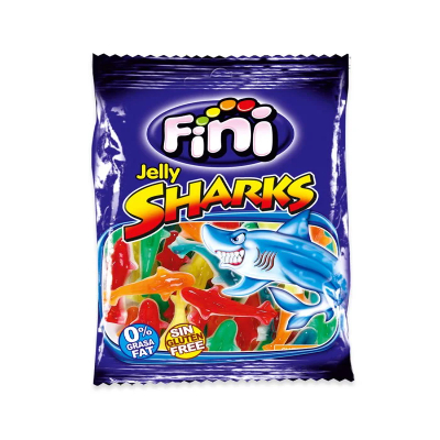 FINI SHARKS REQUINS JELLY CANDY, 90G