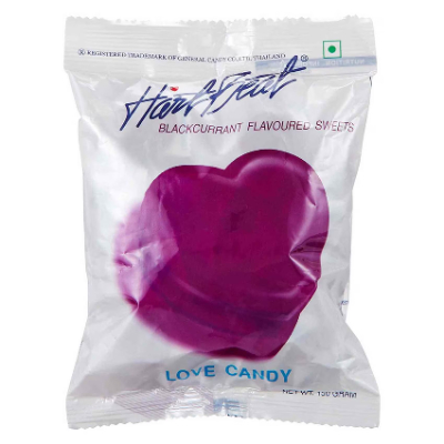 LOVE CANDY GRAPE FLAVOURED CANDIES, 150G