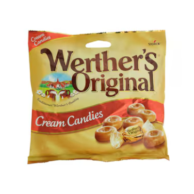 WERTHER'S ORIGINAL CREAM CANDY BAG, 150G