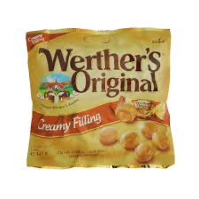 WERTHER'S ORIGINAL CREAMY FILLING CANDIES, 125G