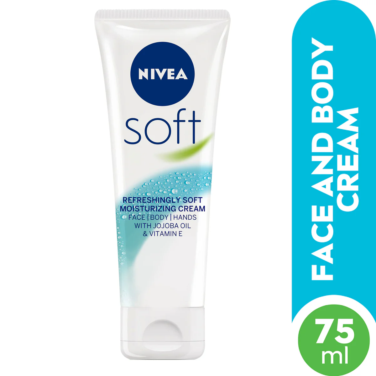 Nivea Moisturising Cream Refreshing Soft Tube, 75ML