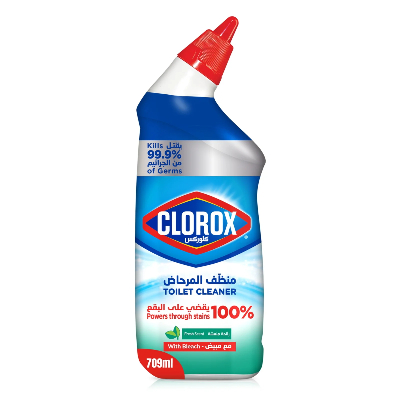 CLOROX FRESH SCENT WITH BLEACH TOILET CLEANER, 709ML