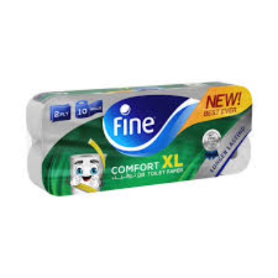 FINE TOILET TISSUE XL COMFORT 250 SHEETS 2 PLIES X 10 ROLLS