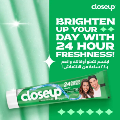 Close Up Triple Fresh Menthol Fresh Toothpaste, 50ML