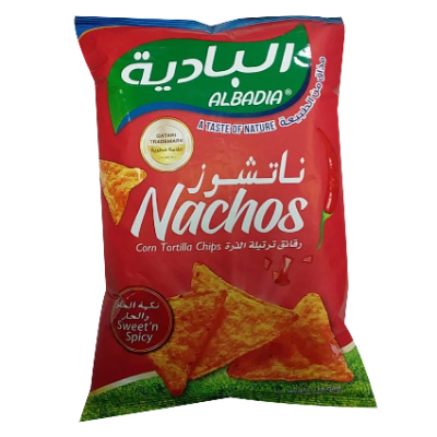 AL BADIA NACHOS SWEET & SPICY CORN TORTILLA CHIPS 150 G