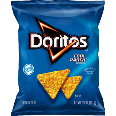 DORITOS COOL RANCH TORTILLA CHIPS, 92.1G
