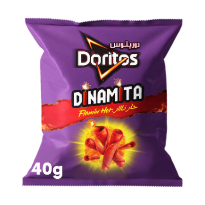 DORITOS DINAMITA FLAMIN' HOT TORTILLA CHIPS, 40G