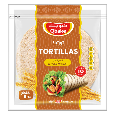 QBAKE TORTILLAS WHOLE WHEAT (8 COUNTS), 320G