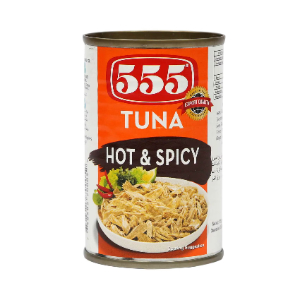 555 HOT & SPICY TUNA FLAKES, 155G
