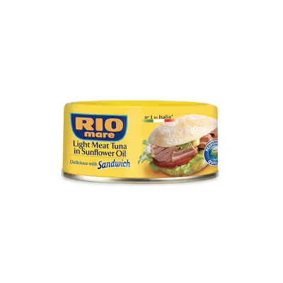 RIO MARE LIGHT MEAT TUNA IN WATER SANDWITH 160GX2