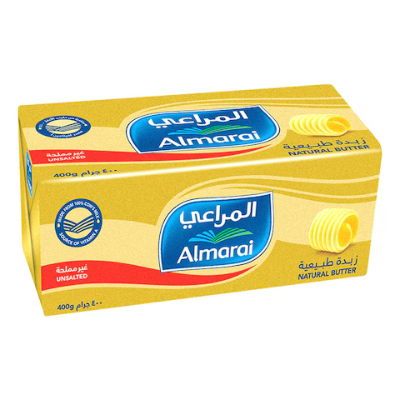 ALMARAI NATURAL UNSALTED BUTTER, 400G