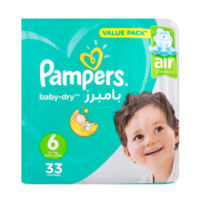 Pampers Main LINE Diaper S6 X 33's