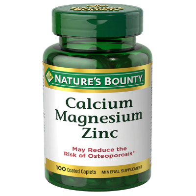 NATURE'S BOUNTY CALCIUM MAGNESIUM ZINC 100 CAPLETS