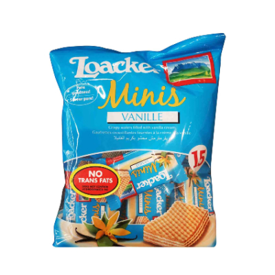 LOACKER MINIS VANILLA WAFER, 150G
