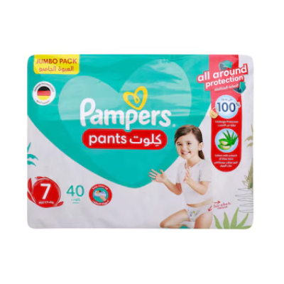 Pampers Pants Diapers, Size 7, 17+kg, 40 Pieces