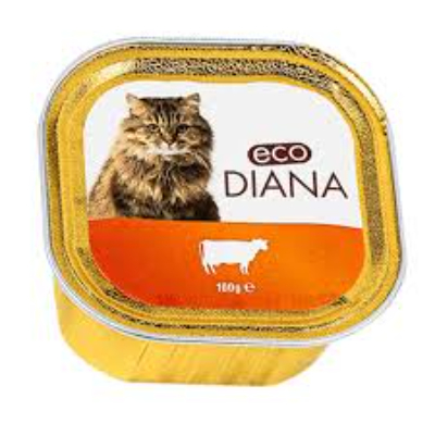 ECO DIANA CAT FOOD BEEF-ALUTRAY, 100G