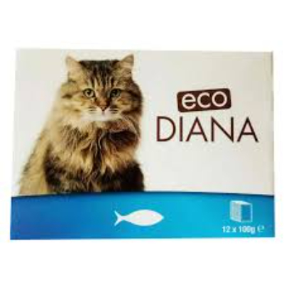 ECO DIANA FISH CHUNKS IN GRAVY FOR CATS, 100G