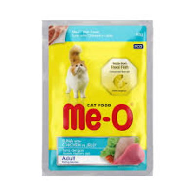 ME-O POUCH CAT FOOD TUNA WITH CHICKEN IN JELLY 80GM