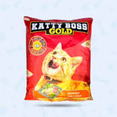 KATTY BOSS GOLD CHICKEN & VEGETABLE FLAVOUR CAT FOOD, 400G