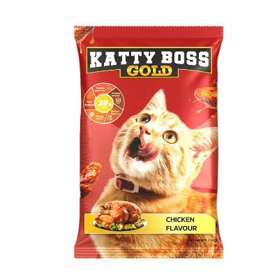 KATTY BOSS GOLD CHICKEN FLAVOUR CAT FOOD, 1KG