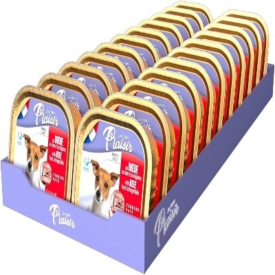 PLAISIR DOG FOOD PATE WITH BEEF & VEGETABLE 150 G