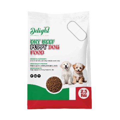 DELIGHT DRY BEEF PUPPY DOG FOOD, 2.5KG