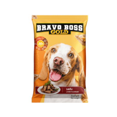 BRAVO BOSS GOLD LIVER FLAVOUR DOG FOOD, 1KG