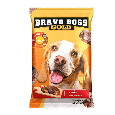 BRAVO BOSS GOLD BEEF FLAVOUR DOG FOOD, 1KG