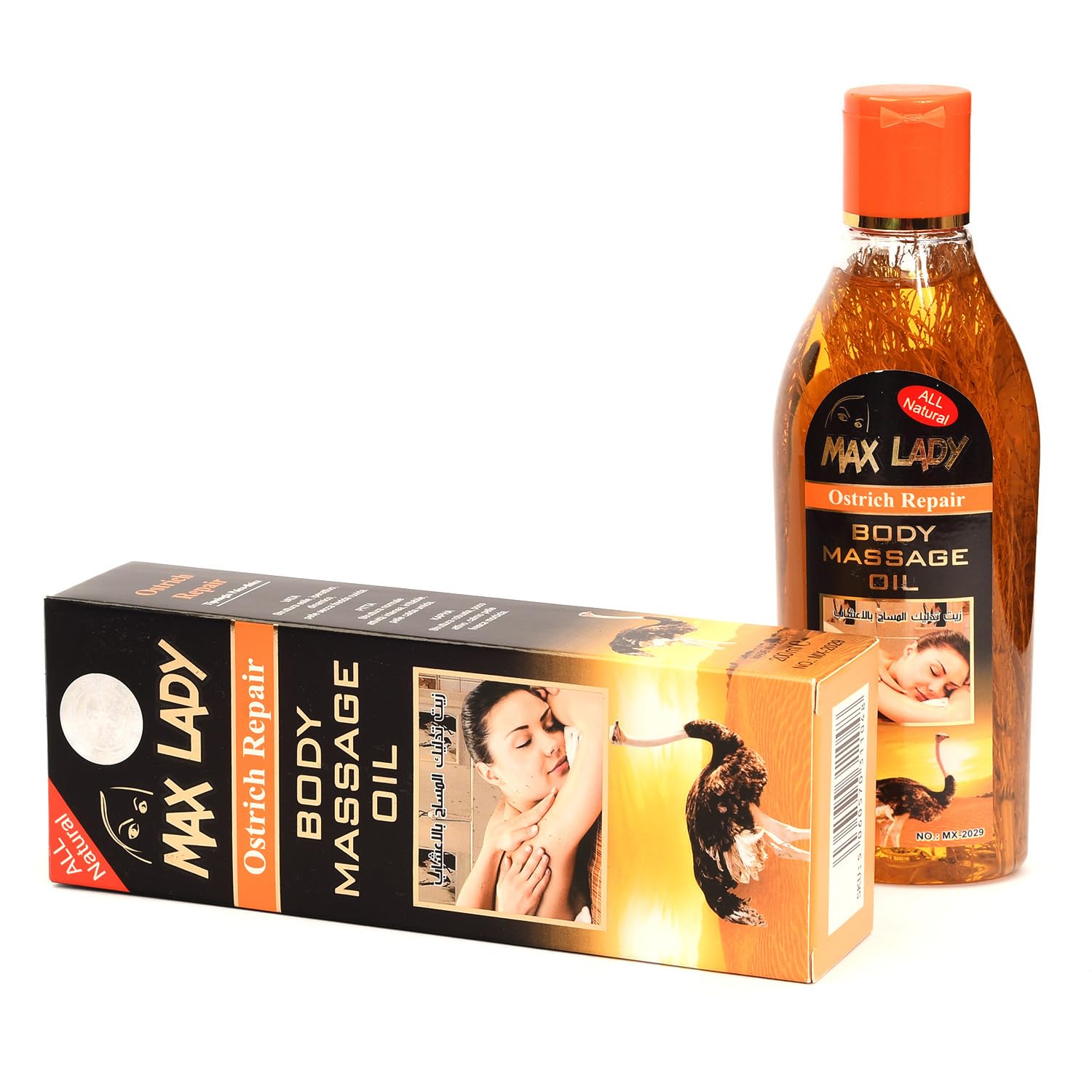Max Lady Massage Oil Ostrich, 250ML