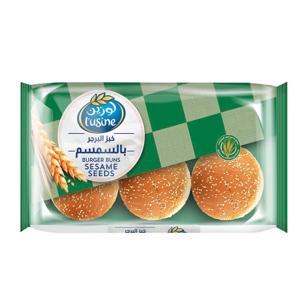 L'usine Sesame Burger Bun, 400g
