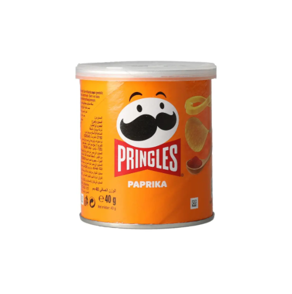 Pringles Paprika Chips Can, 40g