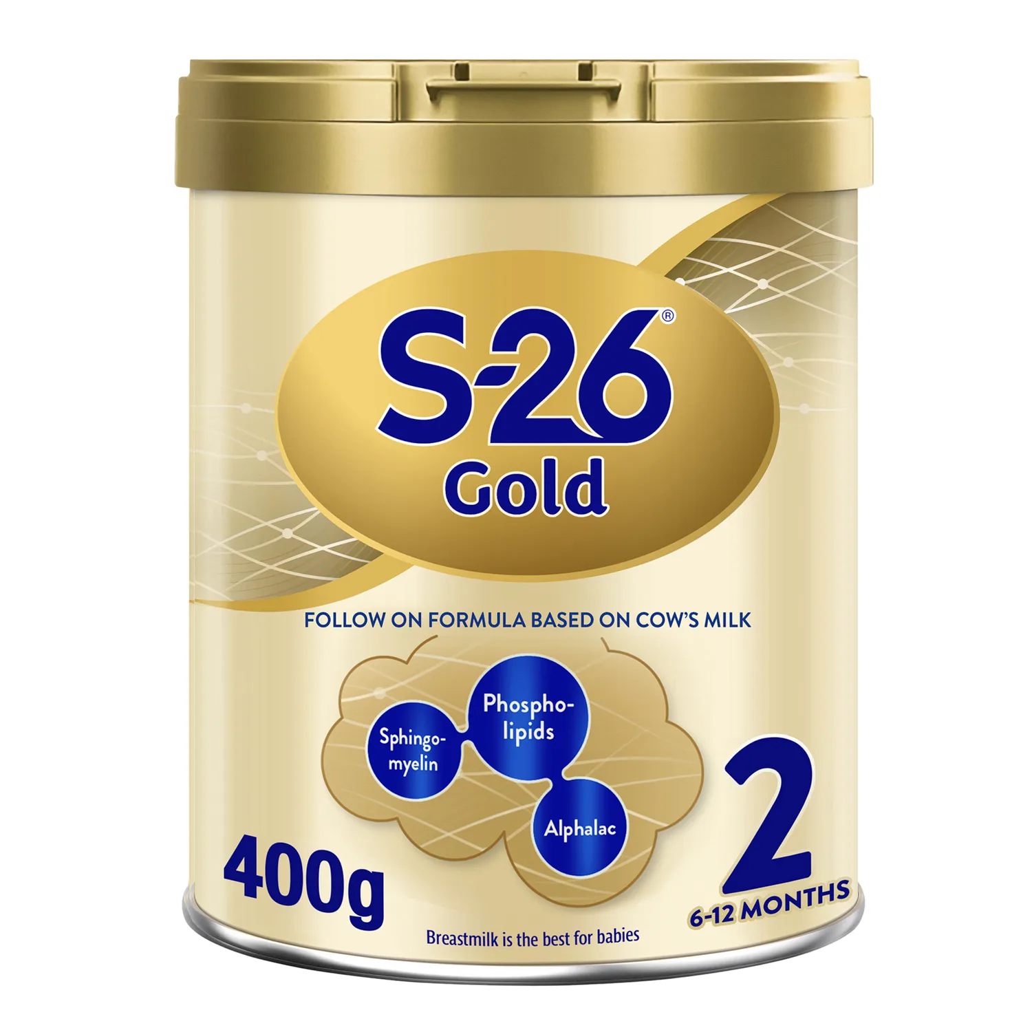S-26 Gold Follow on Formula for Babies Tin, 2 Stage 2, 6-12 Months, 400g