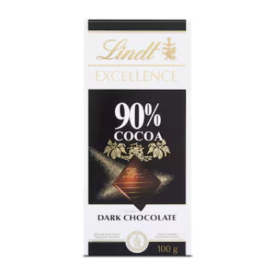 Lindt Excellence 90% Cocoa Dark Chocolate, 100g